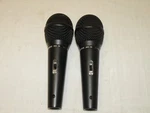 Pair Of Anchor MIC-90 Dynamic Uni-directional Lo-z Xlr 3-PIN Microphones. Fixed Price $127.00.