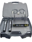 Dual Channel Handheld Wireless Dj Microphones Receiver Case Cords Proreck MX7. Fixed Price $140.00.