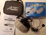 Audio 2000'S Waist-band Portable Pa Amplifier Works Great! Complete Set Mic Bags. Fixed Price $30.00.