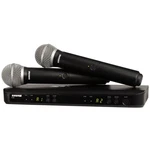 Shure BLX288/PG58 Dual Handheld Wireless Microphone System, H11 Band. Fixed Price $659.00.