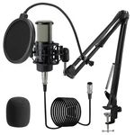 Alabs Xlr Condenser Microphone, Professional Cardioid AC22-1, Silver. Fixed Price $77.91.