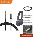 Interference-resistant Replacement Audio Cable For Akg Y-series Headphones. Fixed Price $12.99.
