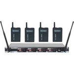 Nuvoice UL-580 4-CHANNEL Uhf Wireless Lavalier Microphone System **nos**. Fixed Price $199.99.