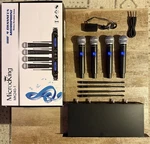 Microking Wireless 4-MICROPHONE Fixed Frequency System 400FT Range MK240-1. Fixed Price $105.00.