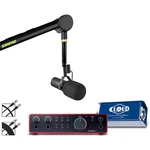 Shure SM7B Microphone And Focusrite Scarlett 2I2 Interface Podcasting Kit. Fixed Price $819.00.