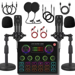 V8MAX Podcast Equipment Bundle For 2, Voice Changer With BM-800 Micro.... Fixed Price $87.81.