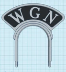 Custom Call Letters Art Deco Style Flag For Vintage Rca 77DX Microphone. Fixed Price $74.99.