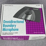 Optimus 33-3020 Omnidirectional Boundary Microphone W/ Box (radioshack). Fixed Price $29.98.