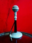 Vintage Rare 1940S Brush BR2S Crystal Microphone Deco W Astatic E6G Stand Turner. Fixed Price $185.00.