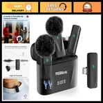 Wireless Lavalier Microphone For Iphone & Android 2PCS Noise Cancelling Clip-o. Fixed Price $79.99.