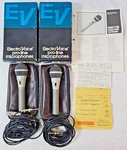 Vtg 1985 Electro-voice PL76B Condenser Mic Pair One-owner Boxes & Receipt Tested. Fixed Price $237.38.