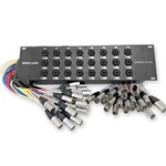 24 Channel Pro Audio Xlr Trs Combo Splitter Snake Cable - 3' And 10' Trunks. Fixed Price $329.99.