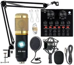 Podcast Equipment Bundle, BM-800 Recording Studio Package With Voice Changer, Li. Fixed Price $52.97.