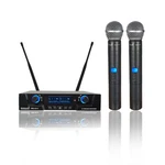 Wireless Audio Microphone System 2-CHANNEL Uhf Diversity Handheld Lcd Screen. Fixed Price $95.32.