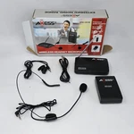 Wireless Transmitter, Reciever, Headset And Microphone- Axess Mpwl 1503-BK. Fixed Price $19.69.