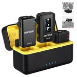 Neewer CM28 Professional Wireless Lavalier Microphone With Charging Case. Fixed Price $71.99.