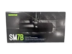 Shure SM7B Cardioid Dynamic Studio Microphone With Selectable Frequency Response. Fixed Price $104.99.