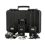 Dual-transmitter Lavalier Microphone Kit 2X Transmitters X1 Receiver Comica. Fixed Price $99.99.