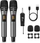 Tonor TW320 Wireless Microphone System Dual Uhf Karaoke Mics Open Box. Fixed Price $29.99.