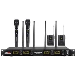 Berlingtone BR-402UM, Pro 4-CHANNEL Uhf, Wireless Mic & Bodypack Headset. Fixed Price $149.00.
