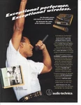 1994 Audio-technica ATW-1236 Wireless Mic Print-ad / John Secada Great Photo. Fixed Price $9.95.