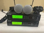 Shure SLX4 Receiver & SLX2-SM58 Wireless Mic System, G5 Band, 494-518MHZ .. Fixed Price $365.00.