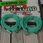 Fat Toad Xlr Microphone Cables 50FT 2 Pack - Dj Pro Audio Studio Cord Wire. Fixed Price $36.00.