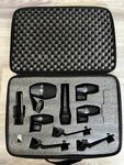 Shure Drum Mic Kit Pga Piece Set 81, 52, 57 And 3 56 With Case & Clips. Fixed Price $350.00.