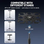 MA-H1 8-SLOT Multi-microphone Holder Wired Wireless Handheld Threaded. Fixed Price $41.80.