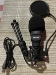 Tkgou M799B Black Usb Recording & Streaming Microphone Kit W/ Stand Pop Filter. Fixed Price $19.99.
