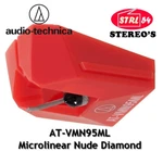 Audio-technica Original AT-VMN95ML Stylus Fits ATVM95 Series Nude Microlinear. Fixed Price $197.97.