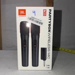 Jbl Partybox Wireless 2X Digital Microphones, Rechargeable. Fixed Price $98.00.