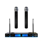 AUDIO2000'S AWM6522U Uhf Dual-channel Rechargeable Wireless Microphones-mr. Fixed Price $119.95.