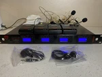Nady 4W-1KU Lt Quad Uhf Wireless Lavalier System Mics Excellent Used. Fixed Price $450.00.
