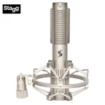 Stagg SRM70 Vocal And Instrumental Ribbon Microphone Silver With Shock Mount. Fixed Price $215.99.