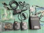Audio-technica ATW-R1820A Receiver, ATW-T1801 Transmitter, All Cables (X2). Fixed Price $300.00.