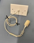 Audio-technica ES933PMWC Hanging Cardioid Microphone & AT8534 Power Module White. Fixed Price $44.00.