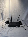 Rockville RWM81U Dual Uhf Headset & Guitar Wireless Microphone System W/lcd. Fixed Price $37.70.