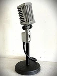 Vintage 1960'S Calrad DM-16 Dynamic Microphone, Great Tone, W/stand-cable. Fixed Price $175.00.