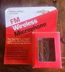 Vintage Radio Shack Fm Wireless Microphone 33-1075. Fixed Price $17.00.