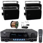 Pyle PT260A Stereo Receiver, 4X 3.5'' 200W Indoor/outdoor Speakers, Mic System. Fixed Price $227.49.