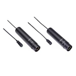 Movo LV4 Dual Xlr Omnidirectional & Cardioid Microphone Lavalier Interview Kit. Fixed Price $59.95.