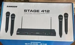 Samson Stage SWS412HH-E Quad-channel Handheld Vhf Wireless Microphone System. Fixed Price $190.00.