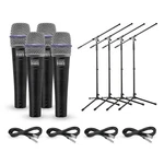 Shure Beta 57A Dynamic With Cable Stand 4 Pack. Fixed Price $619.00.
