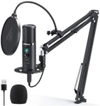 Maono AU-PM422 Monitorable Usb Condenser Microphone Set Black. Fixed Price $50.00.