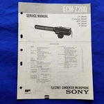 Sony ECM-Z200 Service Manual Original Paper Oem Repair Guide Usa. Fixed Price $24.95.