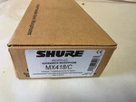 New In Box Shure MX418/C 18" Cardioid Gooseneck Microphone. Fixed Price $169.95.
