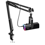 Fifine AM8T Gaming Microphone Kit Usb/xlr Rgb Boom Arm Dynamic Open Box. Fixed Price $45.00.