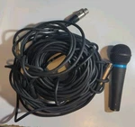 Apex 381 Microphone And Cables - Untested. Fixed Price $34.68.