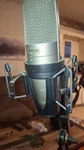 Shure KSM42 Condenser Microphone With Shock Mount & Pop Filter. Fixed Price $450.00.